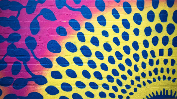 Wallpaper Desktop, Blue, Spots, Abstract, Yellow, Mobile, Surface, Shapes, Pink
