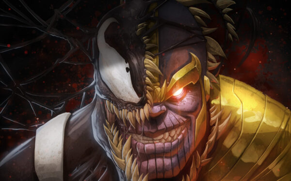 Wallpaper Thanos, Venom, Artwork