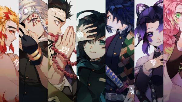 Wallpaper Gyomei, Muichiro, Desktop, Tokito, Shinazugawa, Mitsuri, Obanai, Himejima, Tomioka, Kanroji, Slayer, Giyuu, Sanemi, Iguro, Anime, Demon