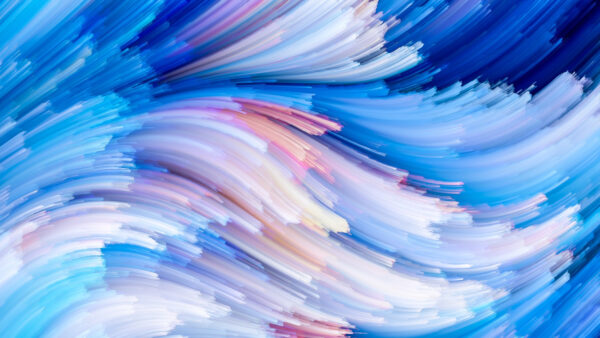 Wallpaper Blue, White, Abstract, Mobile, Desktop, Artistic, And, Feather