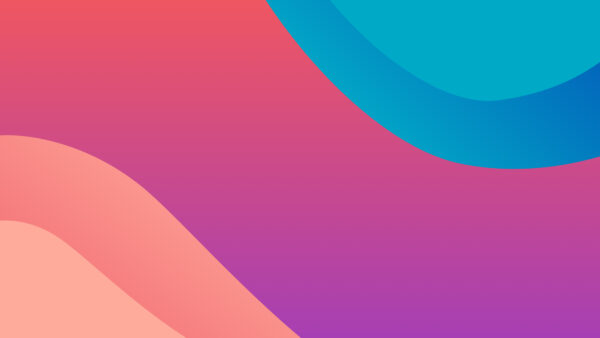 Wallpaper Orange, Blue, Abstract, Mobile, Light, Waves, Pink, Desktop