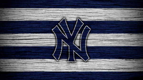 Wallpaper White, Blue, Stripes, Background, Desktop, Baseball, Logo, Yankees