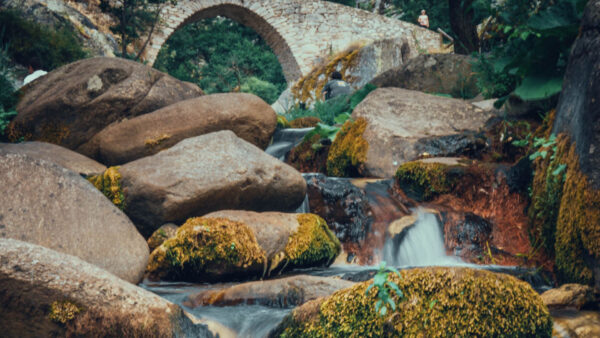 Wallpaper Rivers, Stones, Nature, Between, Rock