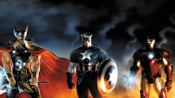 Wallpaper Avengers, Captain, America, Iron, Comics, Man, Thor, The, Marvel