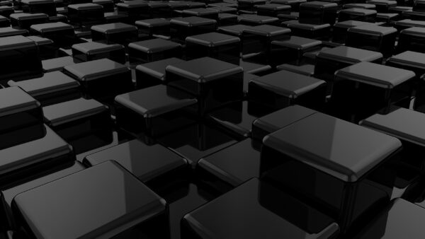 Wallpaper Abstraction, Cubes, Abstract, Black