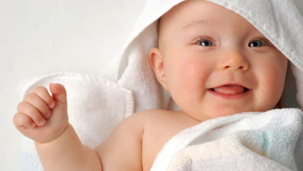 Wallpaper Expression, Covered, Expressions, Towel, Baby, Funny, White, With, Face