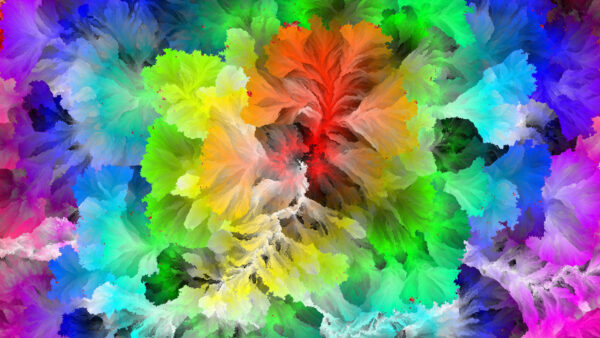 Wallpaper Art, Desktop, Leaves, Trippy, Colorful