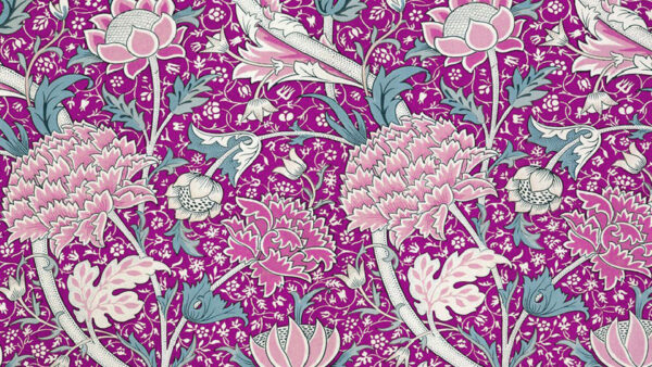 Wallpaper Blute, Purple, Floral, Vintage