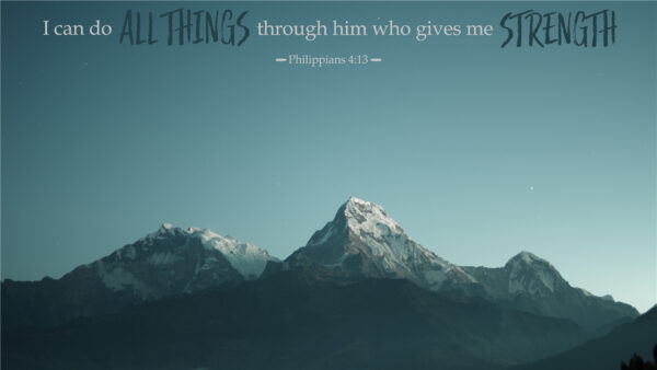 Wallpaper Through, Gives, Strength, Bible, All, Verse, Who, Things, Him, Can