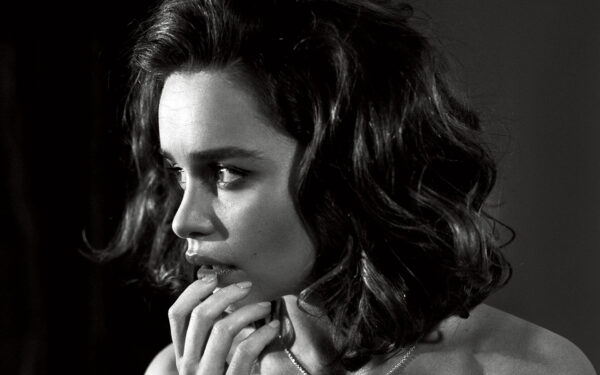 Wallpaper Black, Emilia, Clarke, White