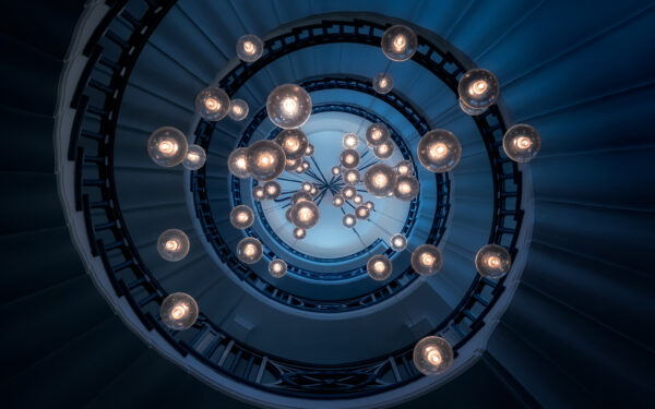 Wallpaper Staircase, Spiral