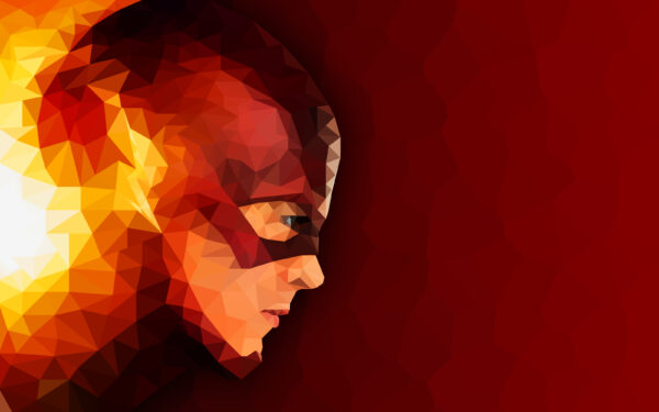 Wallpaper Artwork, Flash, Low, Poly, The