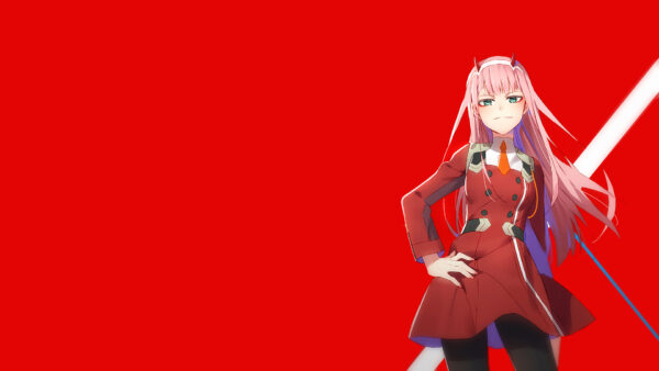 Wallpaper With, Red, Desktop, Darling, FranXX, Anime, Two, Green, Zero, The, Side, Eyes, Background