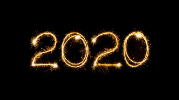 Wallpaper 2020, Sparklers, New, Year