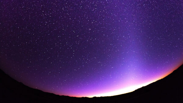 Wallpaper Purple, Background, Shimmering, Space, Stars, With, Desktop, Sky