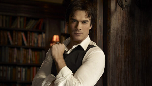 Wallpaper White, Damon, Shirt, Salvatore, Desktop, The, Vampire, Diaries