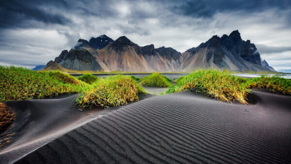 Wallpaper And, Sand, Desert, Nature, Black, Mountains