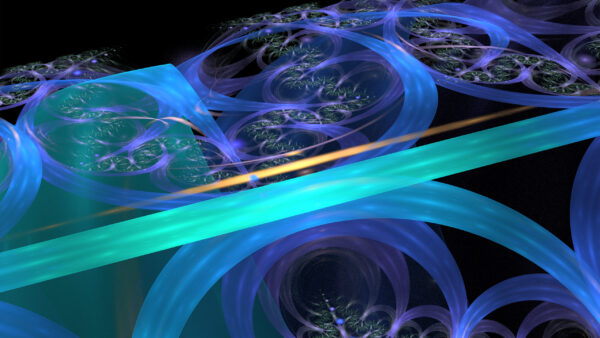 Wallpaper Blue, Fractal, Abstract