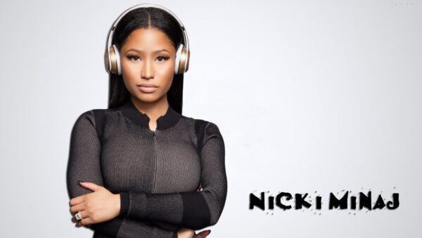 Wallpaper Headphones, Nicki, Dress, Wearing, Girls, With, Minaj, Black