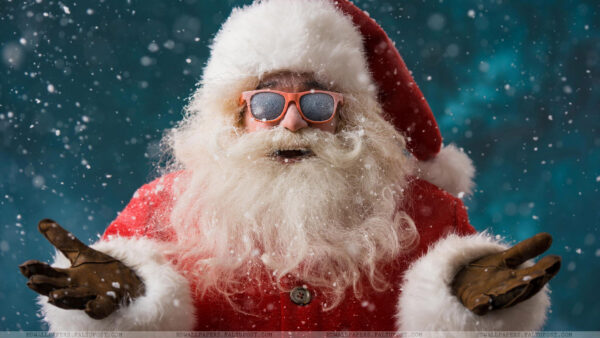 Wallpaper Coolers, Claus, Christmas, With, Santa