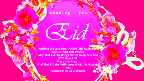 Wallpaper Wishing, Eid, Word, Mubarak