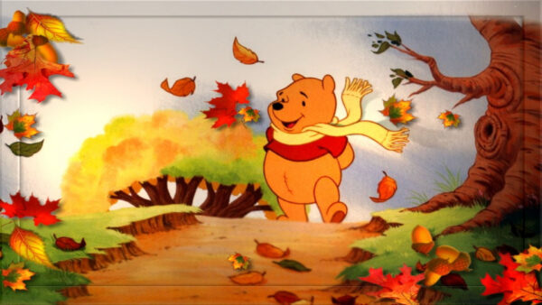 Wallpaper Happy, Thanksgiving, Muffler, Teddy, Desktop, With, Neck