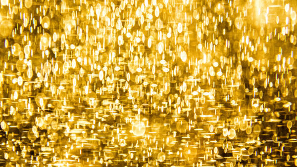 Wallpaper Glitter, Glare, Gold, Background, Bokeh