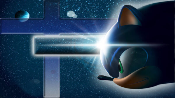 Wallpaper Face, The, Background, Sapce, Desktop, Cross, Sonic, Hedgehog, Angry