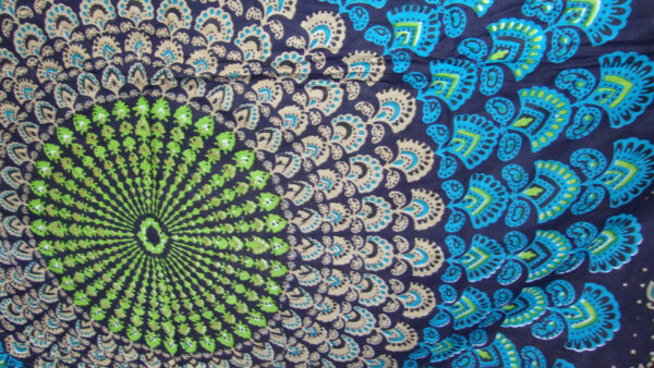 Wallpaper Green, Blue, Abstraction, Abstract, Hippie