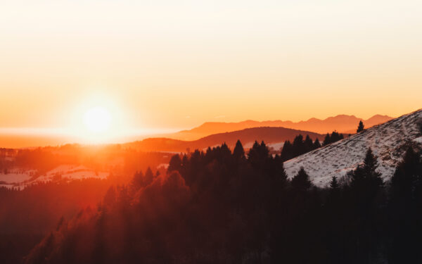 Wallpaper Sunset, Grappa, Monte, Mountains