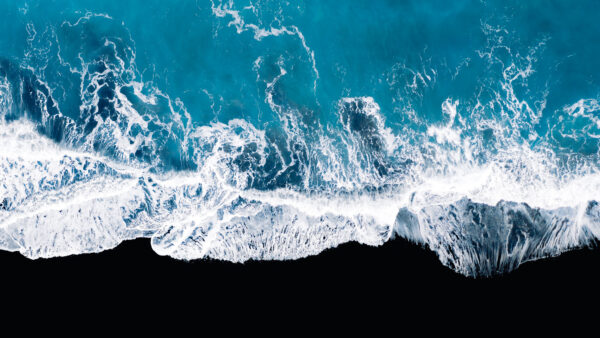 Wallpaper Aerial, Ocean, Waves, View