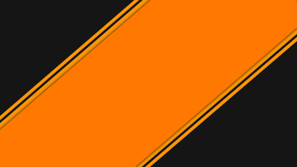 Wallpaper Minimalist, Mobile, Desktop, Orange, Abstract, Black, Lines