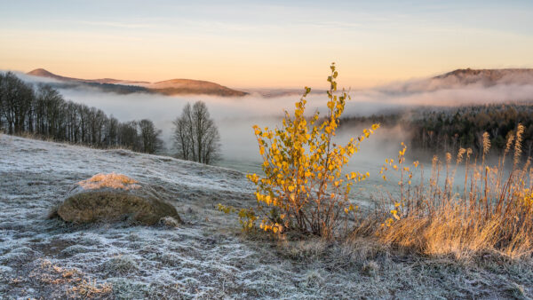 Wallpaper Sunrise, Desktop, With, Covered, Fot, Under, During, Sky, Nature, Mobile, Mountain, Cloudy