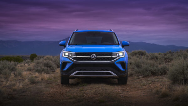 Wallpaper Cars, Desktop, Blue, Volkswagen, Taos, 2022