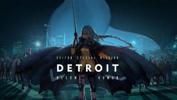 Wallpaper Night, With, Background, Girls, M16A1, Dark, Detroit, Human, Desktop, Buildings, Become, Lighing, And, Frontline, Games