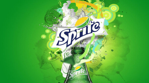 Wallpaper Cranberry, Sprite, With, Green, Art, Work, Bottle, Desktop