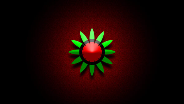 Wallpaper Desktop, Red, Flower, Artistic, Green, Abstract