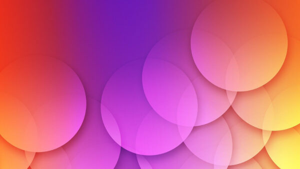 Wallpaper Art, Yellow, Abstract, Purple, Abstraction, Circles, Pink, Shapes