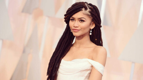 Wallpaper Wearing, Braided, Hairstyle, Blur, Girls, Zendaya, Dress, Background, Standing, White