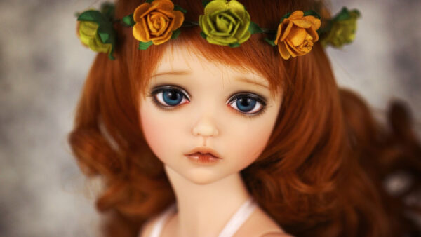 Wallpaper Doll, Eyes, Blue, Brown, Desktop, And, Hair