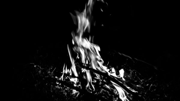 Wallpaper Background, Black, Bonfire, Fire, Flame