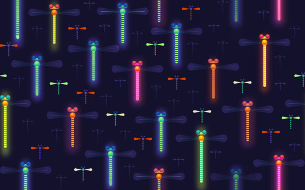 Wallpaper Bugs, Neon