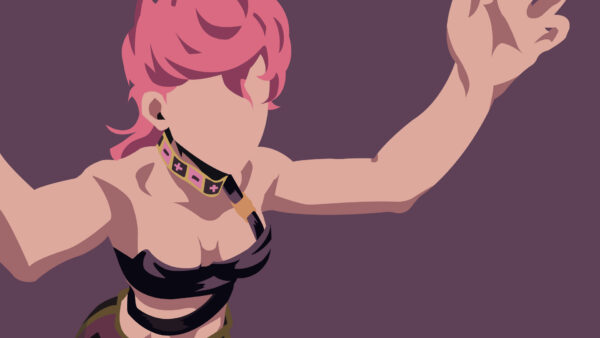 Wallpaper Pink, Anime, Background, Trish, JOJO, Hair, Purple, Dark, Desktop, With, Una