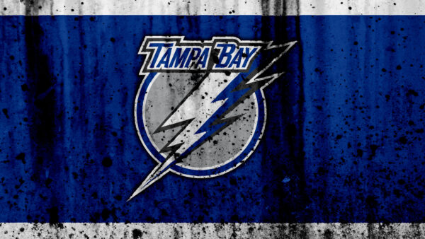 Wallpaper And, Bay, Emblem, Tampa, Lightning, Logo, Paint, Sports, White, Basketball, Blue, Background, Desktop, NHL