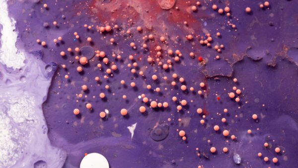 Wallpaper Abstract, Mobile, Purple, Desktop, Balls, Liquid, Paint, Orange