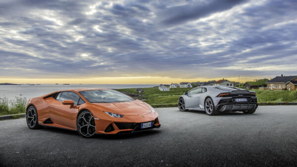 Wallpaper Cars, Huracan, Lamborghini, Evo, 2021