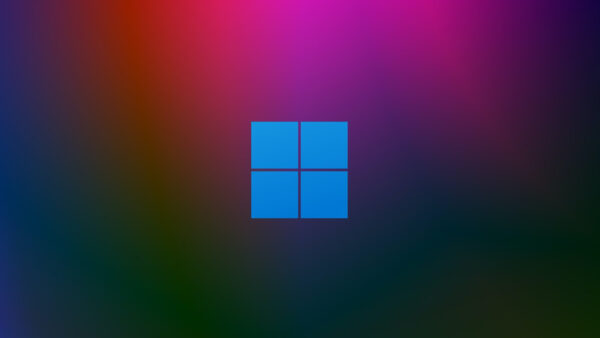 Wallpaper Blue, Colorful, Background, Windows, Logo