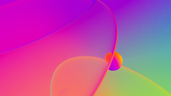 Wallpaper Pink, Mobile, Blue, Circles, Liquid, Purple, Bubbles, Yellow, Abstract, Abstraction, Desktop