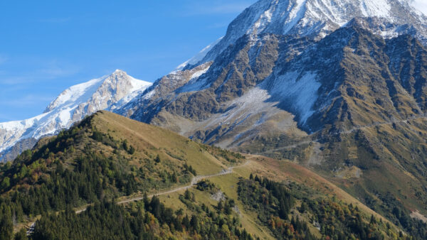 Wallpaper Nature, Road, Slope, Between, Desktop, Greenery, Mobile, Mountain