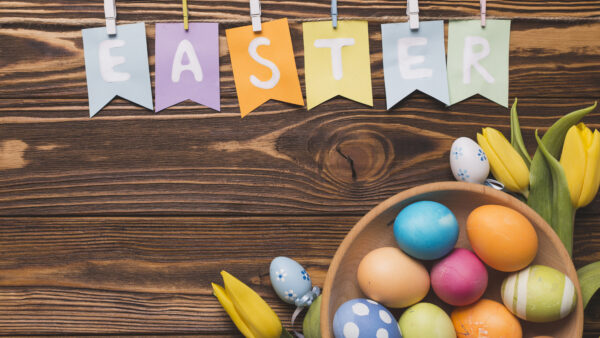 Wallpaper Word, Background, Wood, Easter